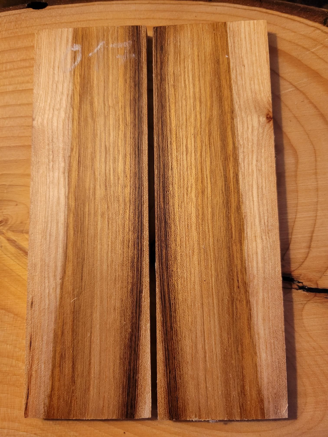 Plaquettes de manche en bois d'ormeau
